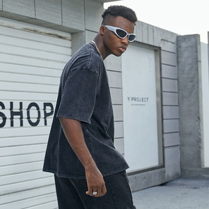 เสื้อยืดวินเทจสำหรับผู้ชายเสื้อยืดโอเวอร์ไซส์ผ้าฝ้ายโอเวอร์ไซส์ลายกรดซักได้ออกแบบได้ตามต้องการ - Product Image 6