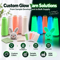 Fil Luminescent pour Porte-clés, Pinces à Cheveux, Attrape-rêves, Projets de Bonnets, Broderie, Crochet - Fil Luminescent Écologique qui Brille dans le Noir en Gros