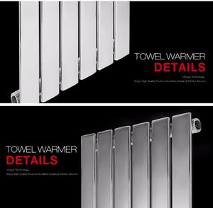 Высококачественный хромированный полотенцесушитель с подогревом, настенный, для гостиниц и апартаментов, экологичный, гарантия 2 года - Product Image 2