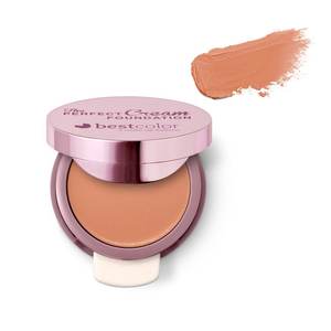 Miele 03 Perfect Cream Foundation, poudre pressée anti-brillance pour les peaux foncées, maquillage minéral et correcteur infusé, crème BB - Product Image 1