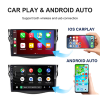 Lecteur DVD de voiture Android Jiawell, Android Carplay Wifi BT Navigation GPS FM Musique Audio Vidéo Autoradio pour Toyota RAV4 05-13