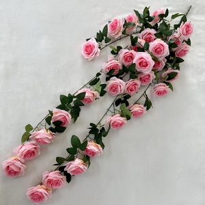 <span class=keywords><strong>Prix</strong></span> de gros, vignes de roses artificielles en soie, fleurs artificielles, vignes suspendues pour la décoration de mariage et de la maison - Product Image 2