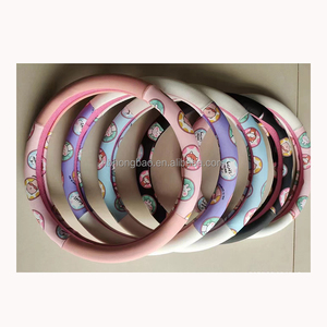Motifs d'animaux Funny Wheel Cover Girls Likely PU Leather Car Steering Wheel Covers - Product Image 2