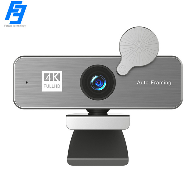 AI Auto-Framing 4K USB PC Camera 120 Wide-angle 360 Rotation Built-in EPTZ AI Tracking