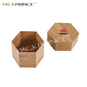 personalizado logotipo ecológico negro grande de papel de cartón de inserto de hexagonal de la caja de regalo - Product Image 5