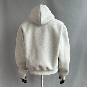 100% Cotton Winter <b>Pullover</b> Sweatshirts for <b>Men</b> Women Oversized Hooded Sportswear Embroidered Fleece Sweatshirt Custom Solid - Product Image 4