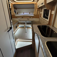 2025 nouveau modèle de luxe cuisine pliable tout-terrain pick-up RV caravane pas cher Celula Abitativa camping-car pour voyage vente camion