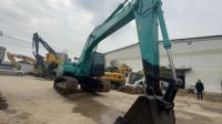 Excavatrice sur chenilles hydraulique d'occasion Kobelco SK200-10 d'origine japonaise avec moteur Yanmar, PLC et pompe, forte puissance de creusement, modèle 2016