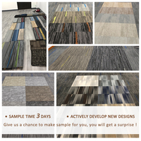 Quadratische Teppich fabrik Custom Alf ombra Tapis 100% PP/Nylon garn PVC Träger Teppich fliesen 50x50 Handels büro