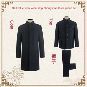 Margine da sogno diretto in fabbrica abiti moderni da donna da uomo per anziani inviano tre pezzi Casual con sacrificio di cremazione funeraria blu - Product Image 5