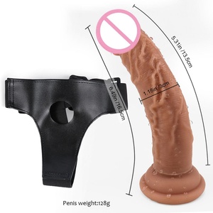 3cmシリコン製レズビアンストラップオンディルドハーネス、ストラップオンペニスディルド、膣マッサージ、アダルトゲーム、防水ボンデージベルト - Product Image 6