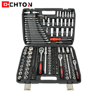 Juego de llaves de vaso Chton de 216 piezas, 1/2 pulgada, de acero al cromo vanadio, kit de herramientas manuales para reparación mecánica automotriz y del hogar - Product Image 2