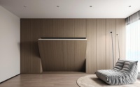 Hochwertiges Klappbares Wandbett in Queensize mit Kleiderschrank Platzsparendes Murphy-Bett-Mechanismus
