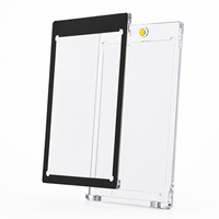 Vente en gros de boîtes de présentation étanches en plastique transparent One Touch 35PT, porte-cartes magnétique pour cartes de sport de baseball