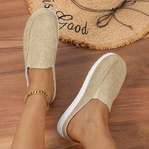 Canvas Slip on Half <strong>Shoes</strong> <strong>for</strong> <strong>Women</strong> Mules Casual Slippers Slides Indoor Home <strong>Dudes</strong> Summer Breathable Lightweight Big Size - Product Image 6
