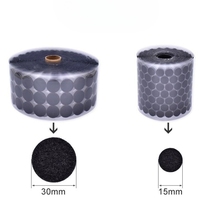 Crochet et boucle auto-adhésifs cercle pièce ronde autocollant velcroes point transparent auto-adhésif crochet et boucle
