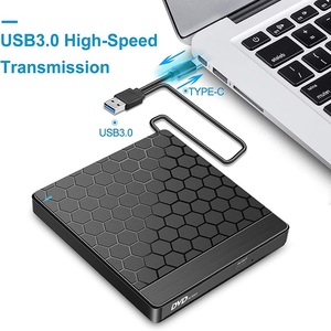 Lecteur <span class=keywords><strong>DVD</strong></span> externe portable <span class=keywords><strong>2022</strong></span>, nouveau modèle mince, USB 3.0 & Type-C, hub optique, lecteur <span class=keywords><strong>DVD</strong></span> 8x, lecteur CD 24x, duplicateur de CD, graveur <span class=keywords><strong>DVD</strong></span> externe - Product Image 4