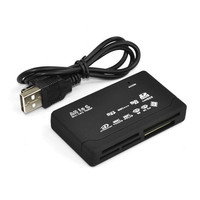 Lecteur de cartes multi-fonctions USB 2.0 6 en 1 pour cartes mémoire SD MS, externe pour ordinateur portable, tablette, Idino USB