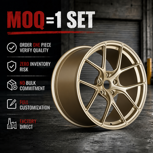 ForgeX Custom TS5 Geschmiedete Felgen 5-Speichen-Räder 18-21'' Passend für BMW M3 M4 M2 Mustang WRX Civic Type R Porsche <span class=keywords><strong>GT3</strong></span> 5x114.3 5x120 - Product Image 1