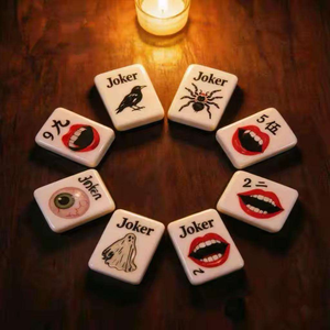 Jeu de Mahjong Américain Classique, Coffret Cadeau pour les Fêtes, Tuiles de Mahjong pour Halloween - Product Image 3
