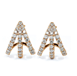 Prix d'usine Hong Kong, excellente qualité, sertissage pavé, or blanc massif 18 carats, diamant véritable taille brillant, bijoux fins de fiançailles vintage - Product Image 1
