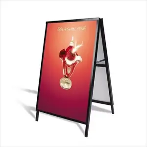 Steel Flip a Board Póster insertable A frame sandwich boards 24*36 marco de metal Display