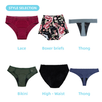 Culottes menstruelles OEM/ODM détachables à 4 couches, anti-fuites, pratiques et faciles à porter et à nettoyer pour femmes