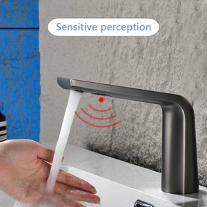 Grifo de inducción inteligente, grifo de inducción completamente automático, grifo de lavabo de inducción infrarroja comercial, <span class=keywords><strong>baño</strong></span> público - Product Image 2