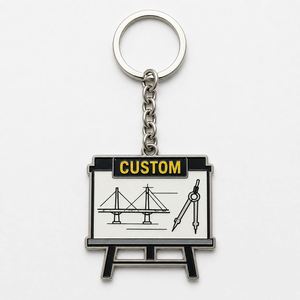 Porte-clés personnalisés en gros pour ingénieurs civils, porte-clés souvenirs de construction et de design - Product Image 2