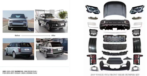 Kit carrozzeria per Land Rover Range Rover Vogue L405 2013-2017 anno lifting 2020 2021 modello con luci paraurti cofano - Product Image 4