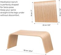 Tabouret Yogo, chaise de douche, siège de prière, position assise plus saine, banc de méditation en bambou