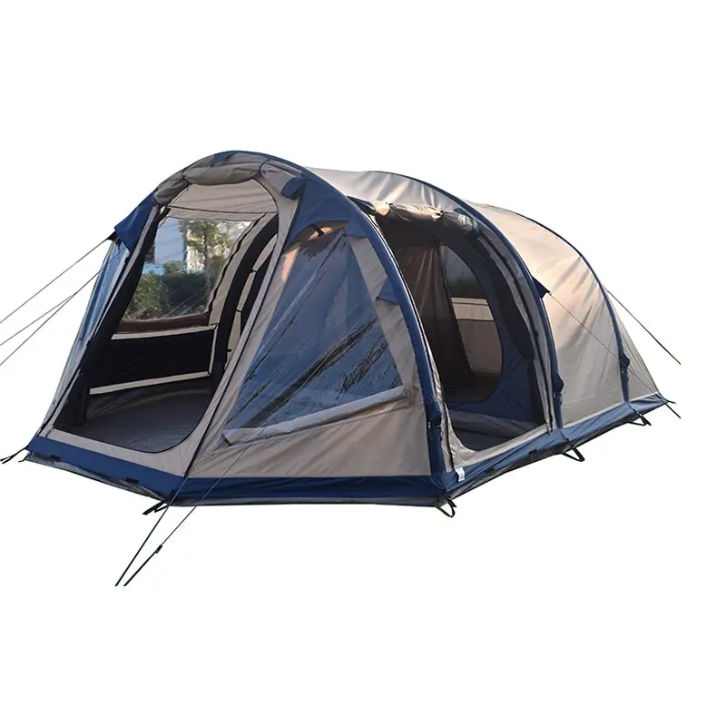 Высококачественная уличная надувная палатка двухслойная Роскошная Воздушная трубка 5-6 человек рама походная палатка большая воздушная надувная палатка