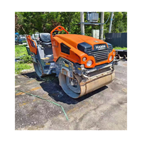 Machines de construction HAMM HD30 d'origine américaine d'occasion roue de haute qualité 3 tonnes mini rouleau compresseur