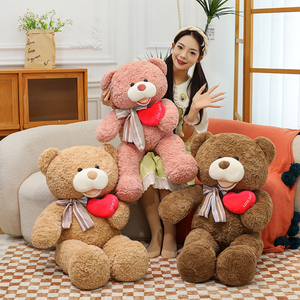 Nuovo Orsacchiotto Gigante a Forma di <span class=keywords><strong>Cuore</strong></span>, Peluche Super Morbido con Imbottitura in Cotone PP per Matrimoni e Dichiarazioni d'Amore - Product Image 3