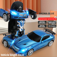 1/12 Déformation à un bouton Jouets de véhicule RC Détection de geste Déformation automatique Rotation de cascade à 360 degrés avec phares LED