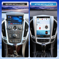 Autoradio pour Cadillac ATS CTS SRX Escalade 2008-2013, Carplay, navigation GPS, autoradio multimédia, écran tactile amélioré