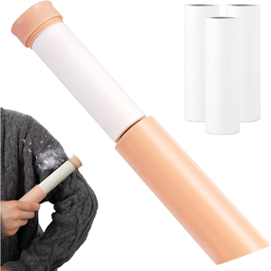 Lot de 3 rouleaux anti-poils manuels réutilisables à 60 couches, personnalisables, en plastique lavable, pour poils d'animaux – Vente en gros - Product Image 1