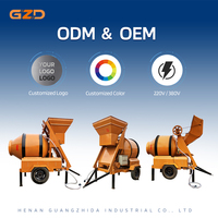 Bétonnière à tambour GZD JZM400, 400L, électrique, équipement de mélange de ciment pour chantier de construction