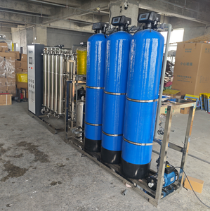 Système d'osmose inverse industriel à double étage 1000 LPH, machine de traitement de l'eau RO en acier inoxydable 304/316 - Product Image 5