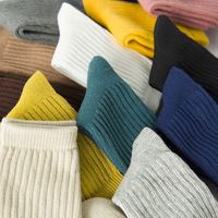 Chaussettes en coton pour enfants, respirantes, simples, couleurs acidulées, pour garçons et filles, à la mode, nouvelle collection