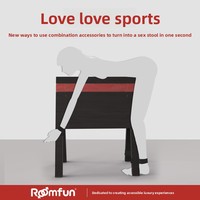 Chaise BDSM de qualité commerciale pour couples, pour flirt, orgasme forcé, stimulation génitale, punition de la soumission féminine, jouet pour adultes
