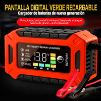 Chargeur de batterie portable OEM 12V/6A de gros pour l'entretien automatique des voitures et des motos