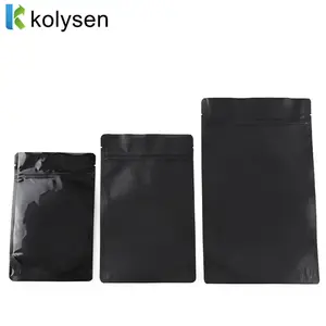 Custom Printed Pouch 250g 500g Food Grade Coffee Bags with Valve and Zipper Stand Up Pouches Plastic Packaging Bag
