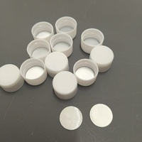 Échantillon gratuit de couvercle à vis en plastique 24/410 pp avec joint de feuille d'aluminium monocouche bouchon d'emballage nervuré cosmétique