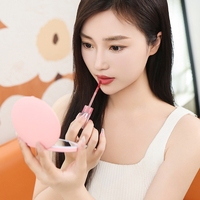 Miroir de poche à led portable et rechargeable avec logo personnalisé miroir de maquillage à led pour écran tactile intelligent pliable et léger