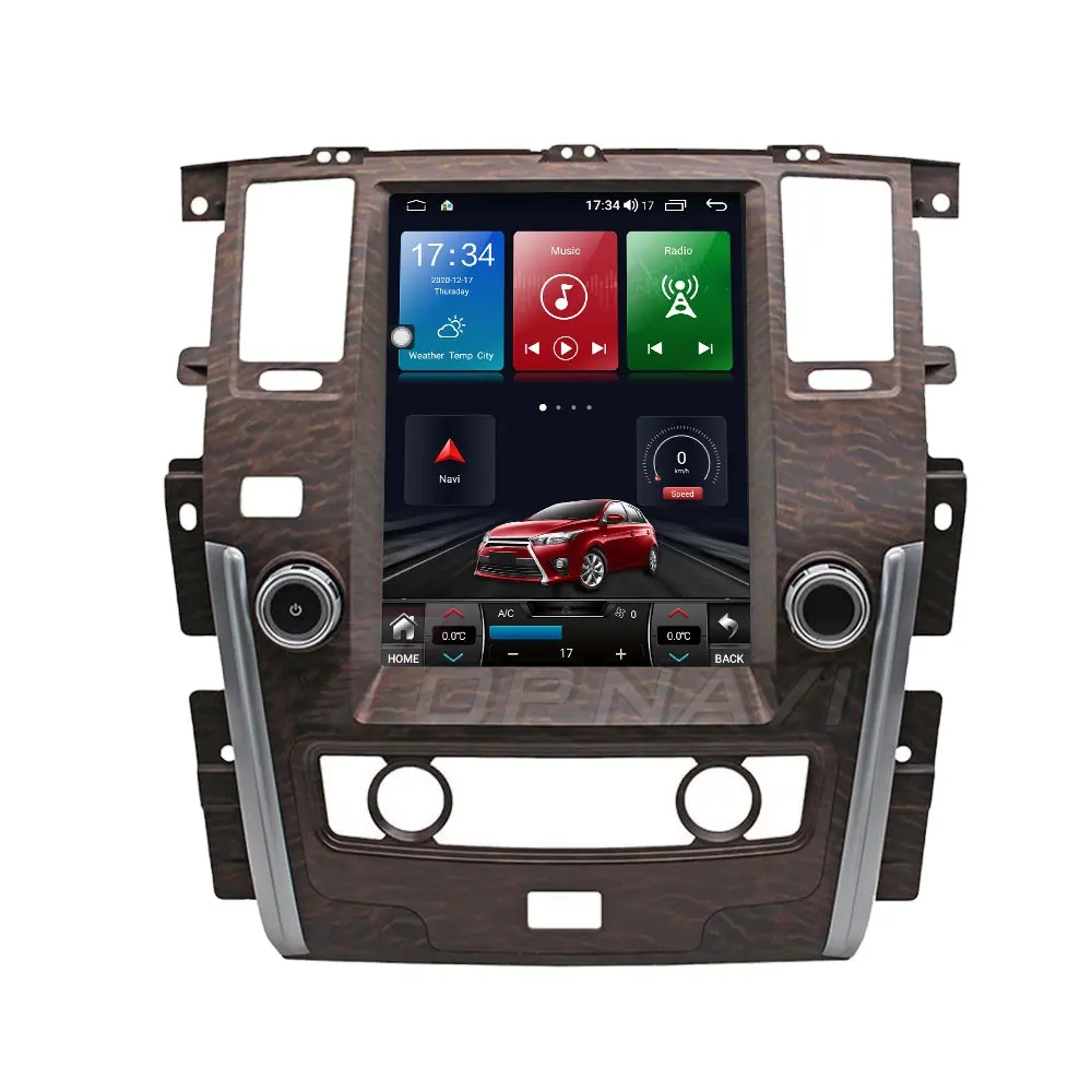 Radio con GPS para coche, reproductor con Audio de 12,1 pulgadas, Android, estéreo, pantalla IPS, vídeo, para Nissan Patrol Y62, Royale Armada 2010, 2011, 2017, 2018