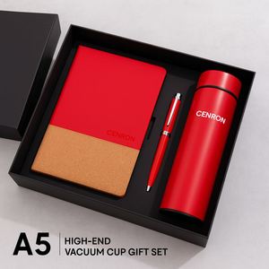 Set de Regalo Ejecutivo con Libreta A5 de Corcho, Botella Térmica y Bolígrafo para Premios de Personal de Oficina y Socios Comerciales VIP - Product Image 3