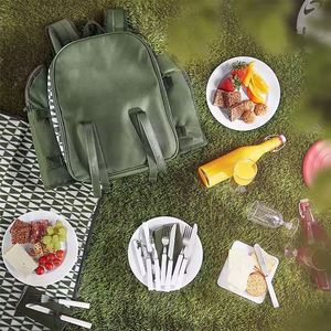 Free Sample Camping Outdoor Picnic <b>Backpack</b> Bag for 4 Person Insulated Picnic <b>Cooler</b> <b>Backpack</b> Bag Set Basket With <b>Cooler</b> - Product Image 5
