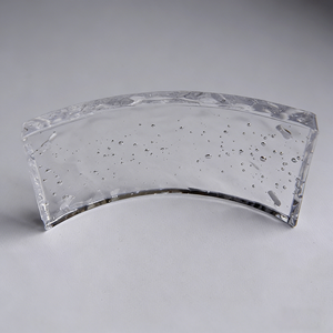 Creative Glass Crafts Ornaments Modern Simplicity Design Curved Shape Commercial Decorations Made in China