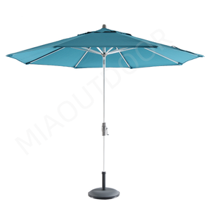 Ombrellone Da Giardino Pure Garden 2,7 M Verde Foresta - Manovella, Acciaio, Per Balcone E Terrazzo